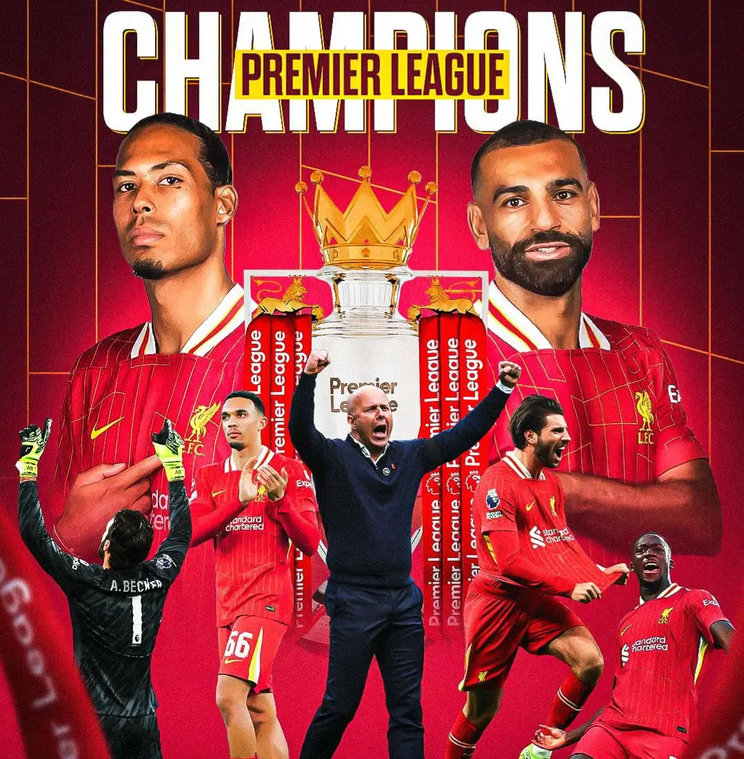 Liverpool winners of Premier League season 2024/2025
