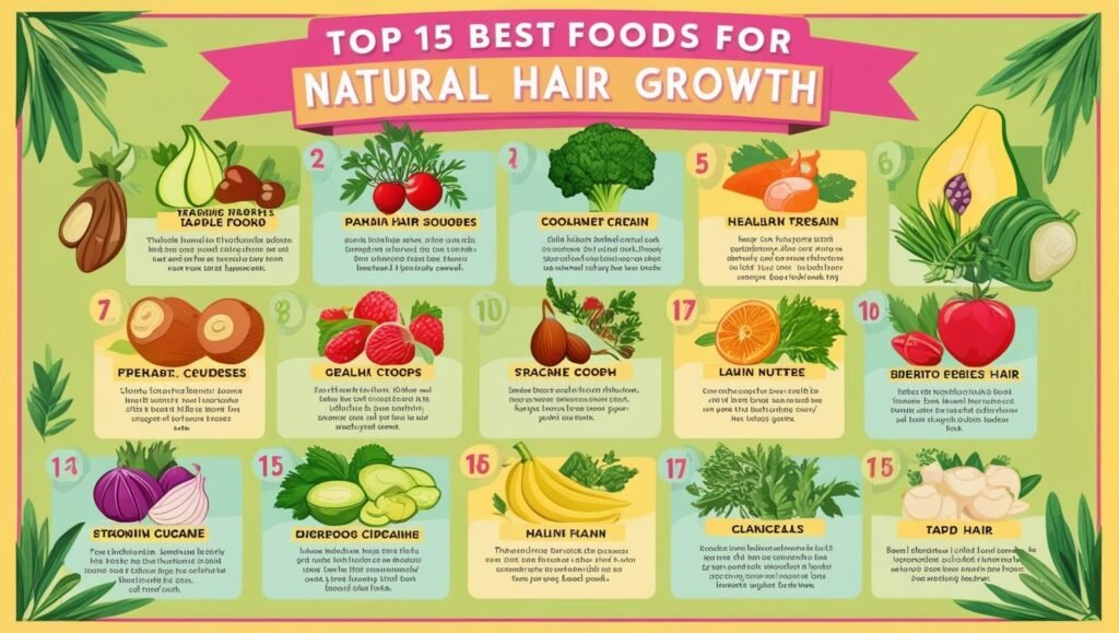 Top 15 Best Foods for Hair Growth Naturally – Eat Your Way to Healthy Hair!