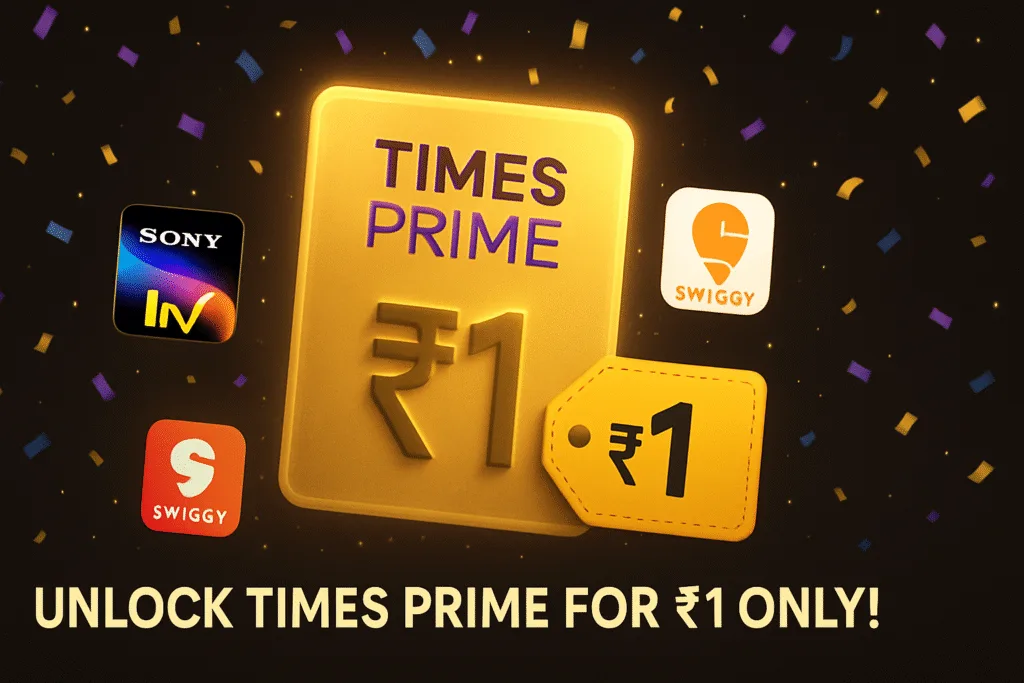 TimesPrime for Rupee 1