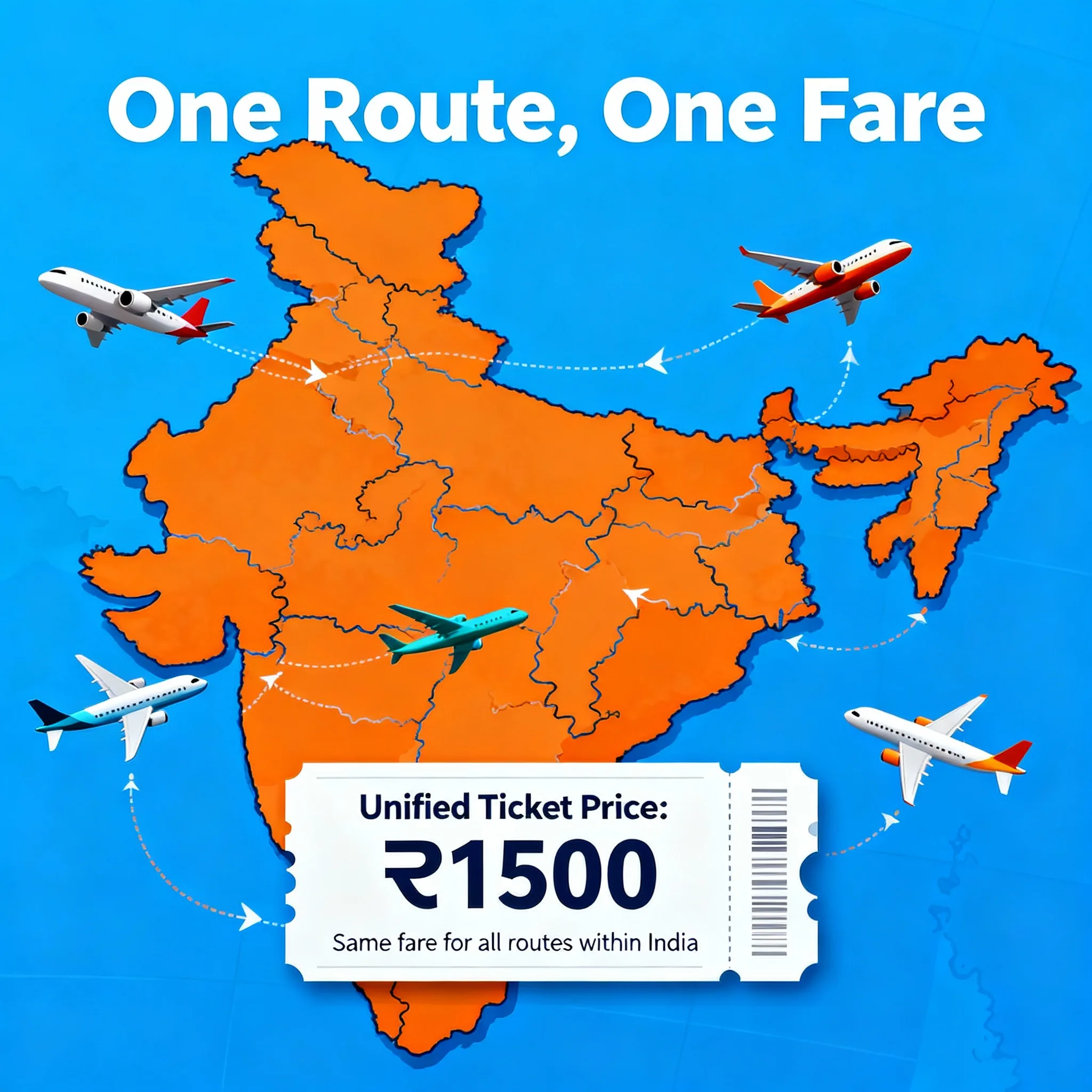 One Route, One Fare for Flights in India: A New Horizon in Air Travel