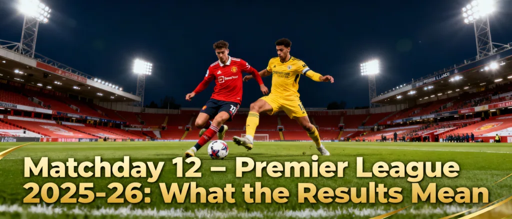 premier league Matchday 12