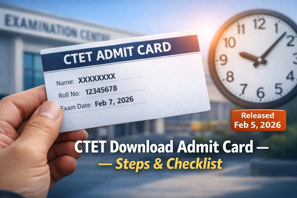 CTET Download Admit Card