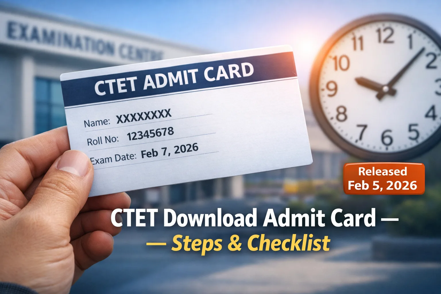 CTET Download Admit Card