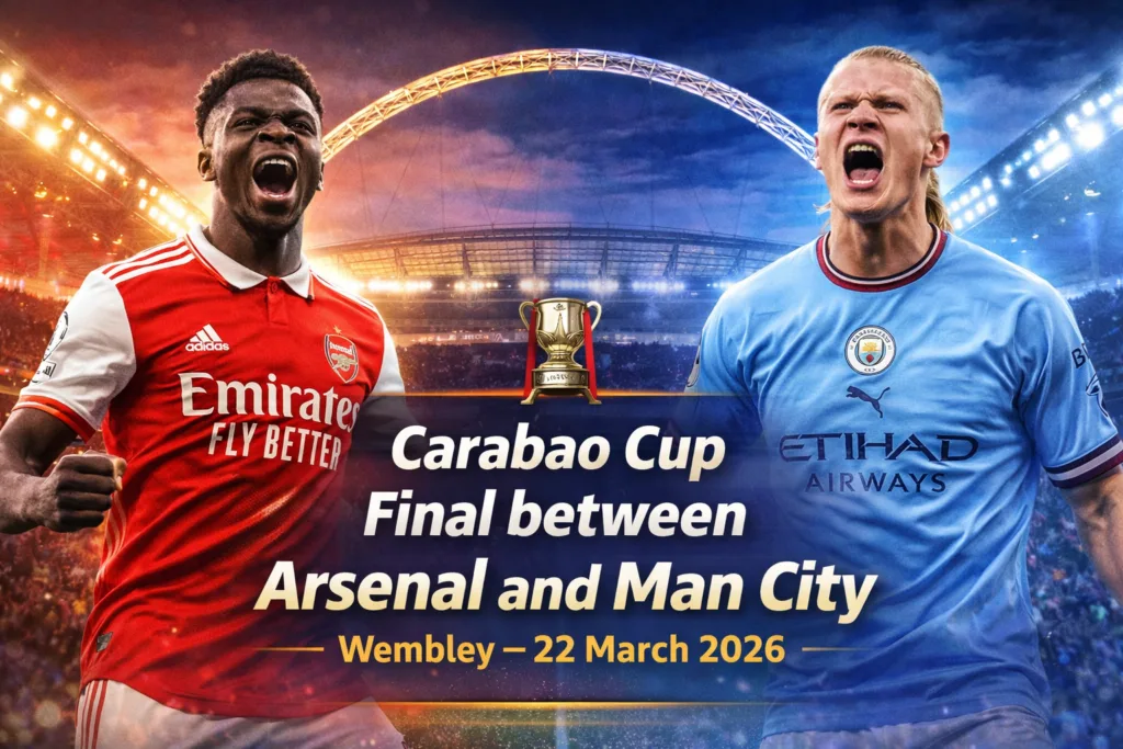 Carabao cup Final between Arsenal and Man city