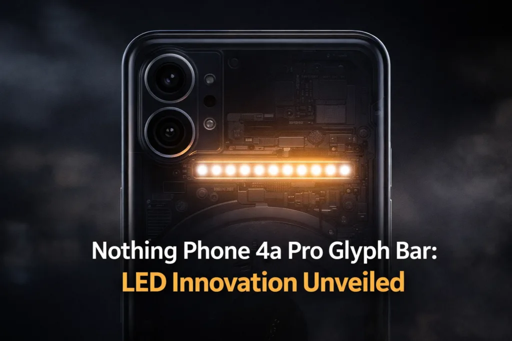 Nothing Phone 4a Pro Glyph Bar