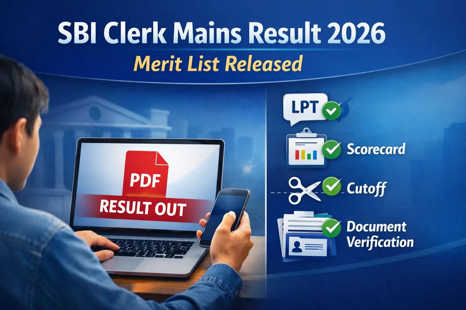 SBI Clerk Mains Result 2026
