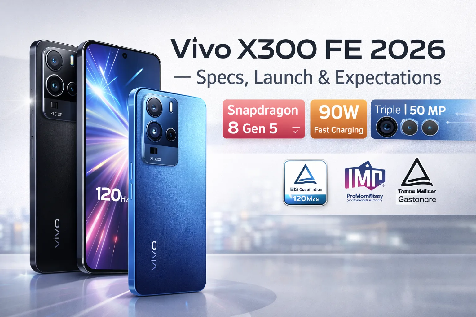 Vivo X300 FE Launch & Specs 2026 — Snapdragon 8 Gen 5, 90W Charging & More
