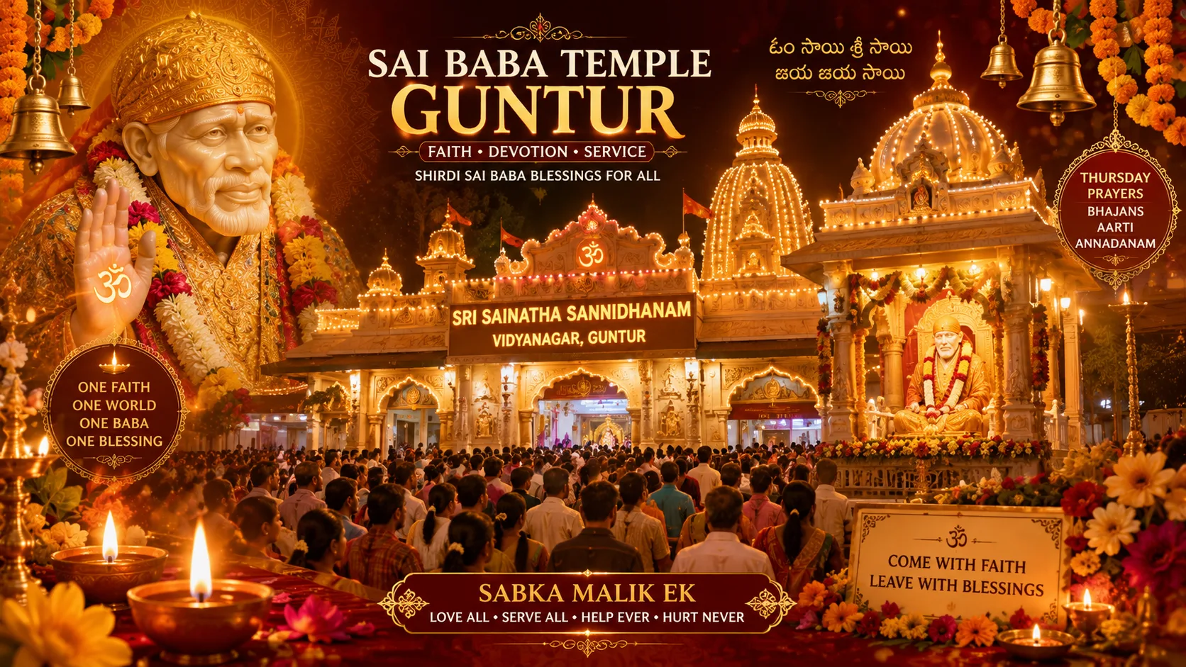Sai Baba Temple Guntur