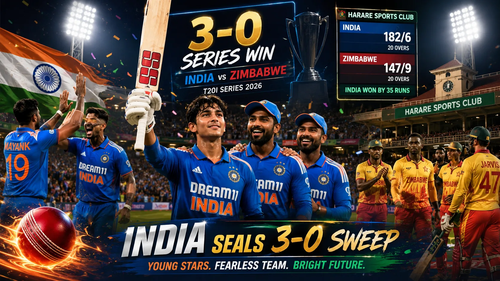 India Zimbabwe T20 cricket match
